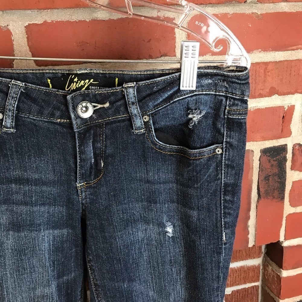 🔥Garage Super  Skinny Distressed Jeans 05 - Picture 5 of 8